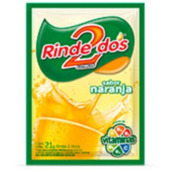JUGO RINDE DOS  13 GRS NARANJA  2 oferta